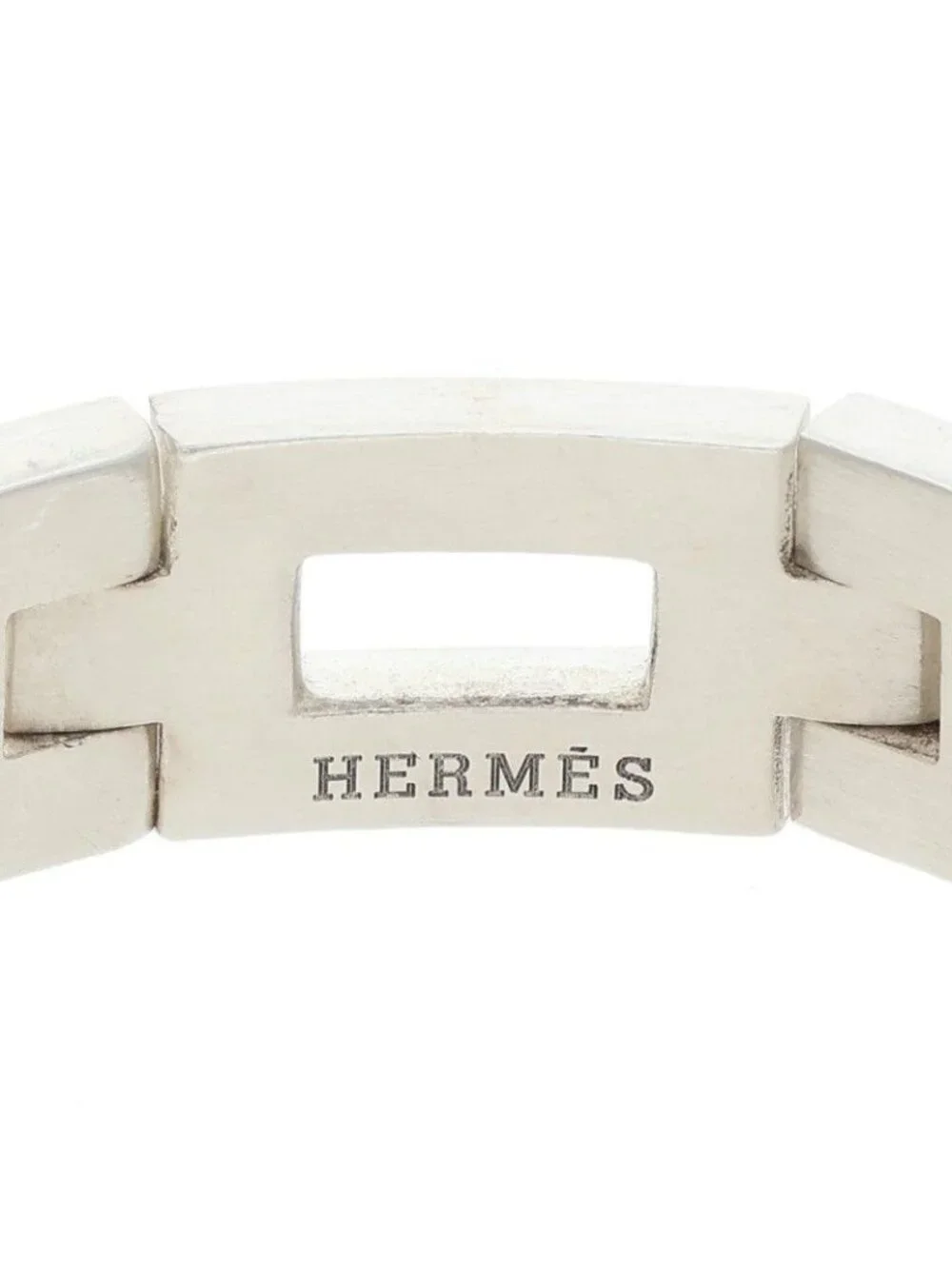 Hermes Cles Silver Bracelet
